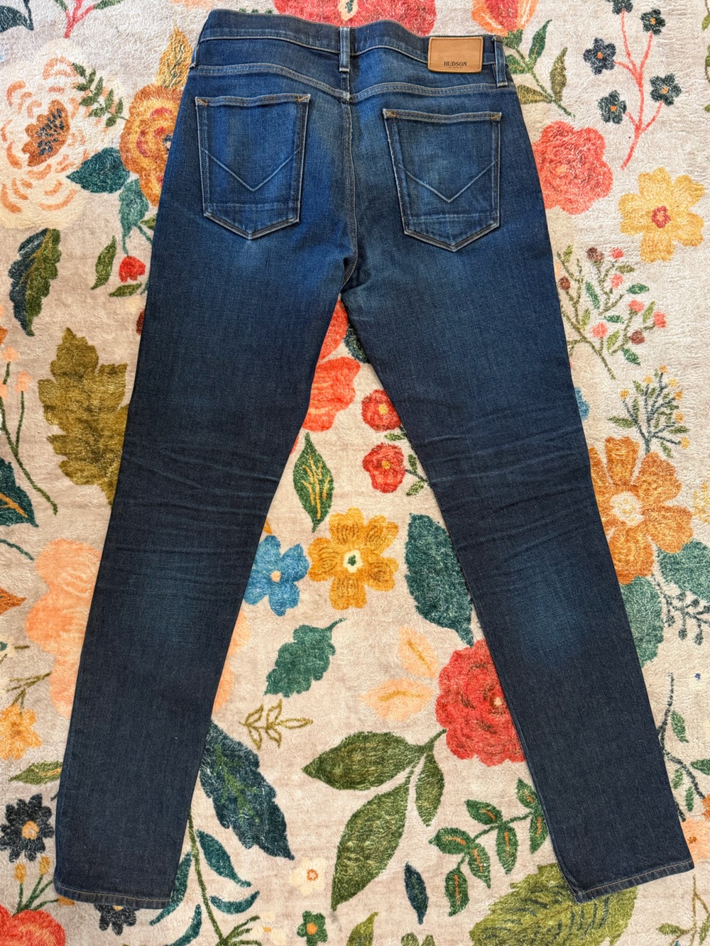 Mens Hudsons Dark Wash Skinny Jeans